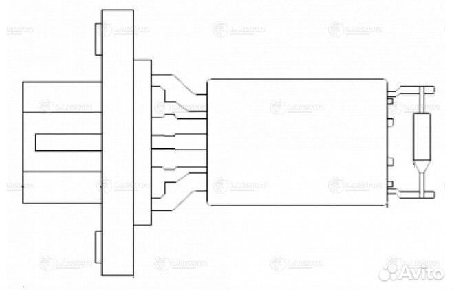 Резистор мотора печки под педалью газа (реостат)