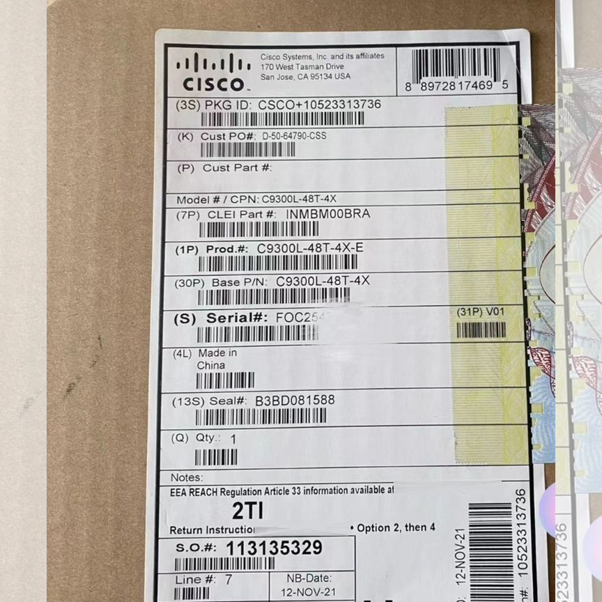 [C9300L-48T-X-E] Коммутатор Cisco (48p Data, 4x10g) C9300l-48t-X-E