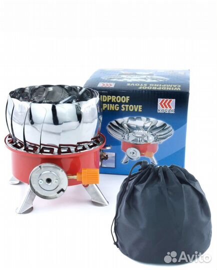 Походная газовая мини плитка под балоняик тюльпан