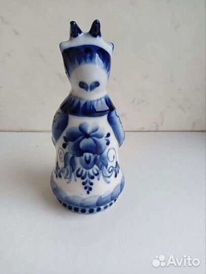 Статуэтка Гжель Коза и Поросенок
