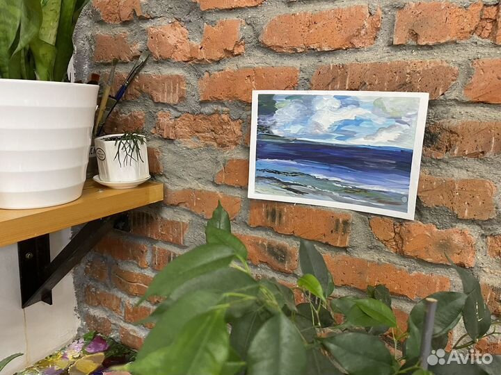 Живопись «Морской пейзаж», картина