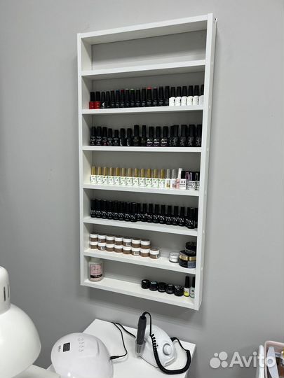 Полка для гель лаков маникюрная настенная