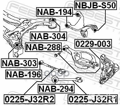 Сайленблок задней балки nissan murano Z51 2007