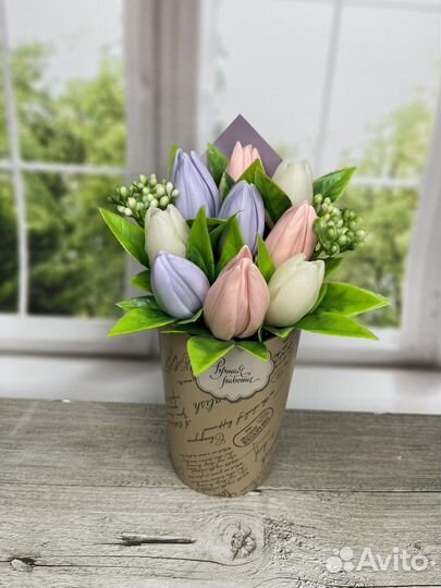 Букет из мыла ручной работы