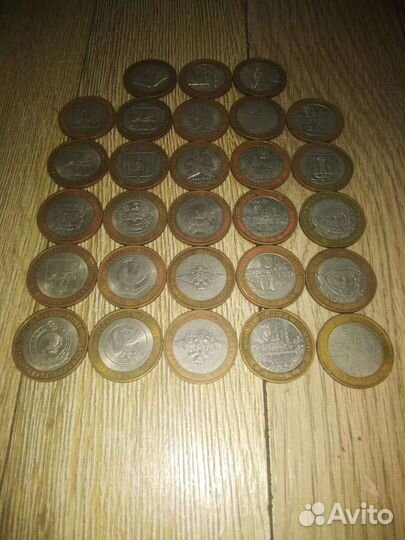 Биметаллические 10-е монеты