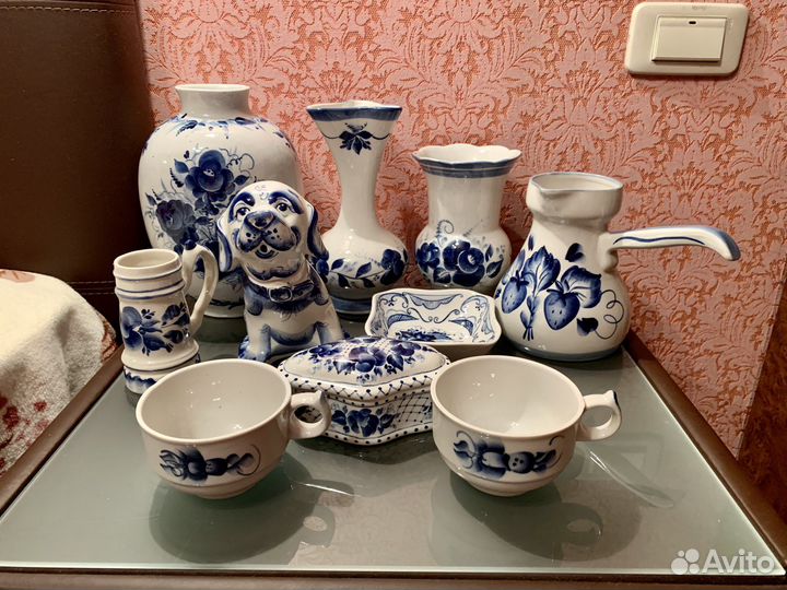 Посуда Гжель