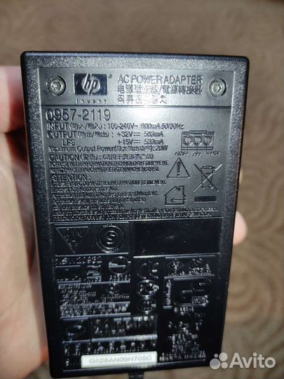 Блок питания для принтера (мфу) HP (оригинальный)