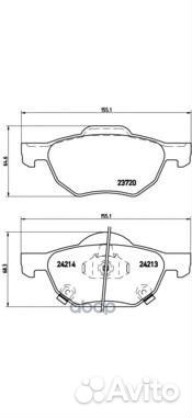 Колодки тормозные honda accord 2.0/2.2/2.4 03