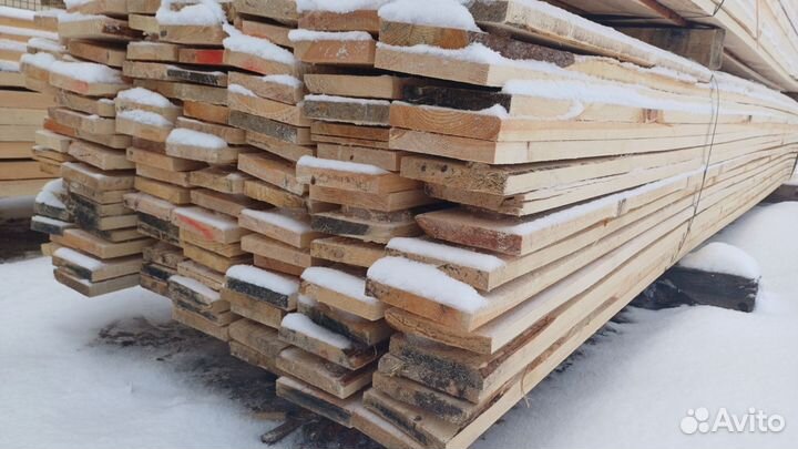 Доска обрезная 25х100