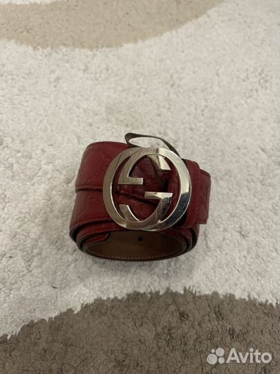Ремень gucci красный оригинал red