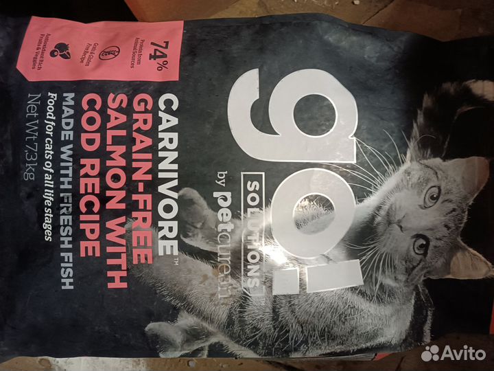 Сухой корм для кошек GO 7,3 кг