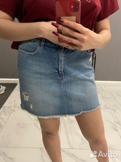 Юбка джинсовая