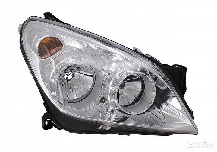 Фара правая Opel Astra H (хром)