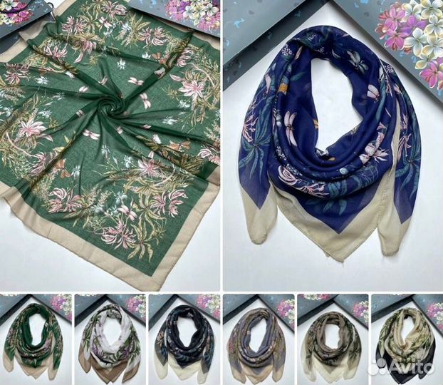 Новый нарядный натур платок косынка шарф палантин