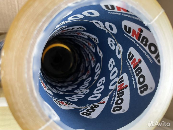 Скотч прозрачный, коричневый Unibob 600