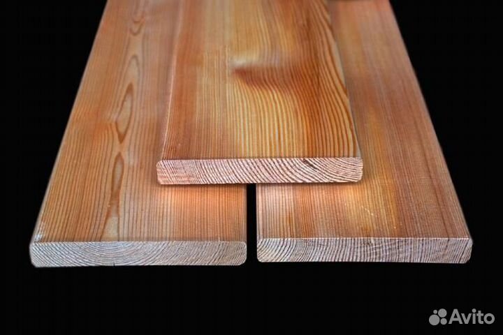Доска из термолиственницы сорт прима планкен