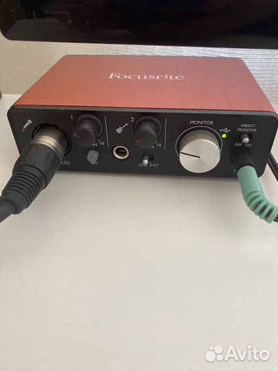 Rode nt1a+focusrite+audio technica