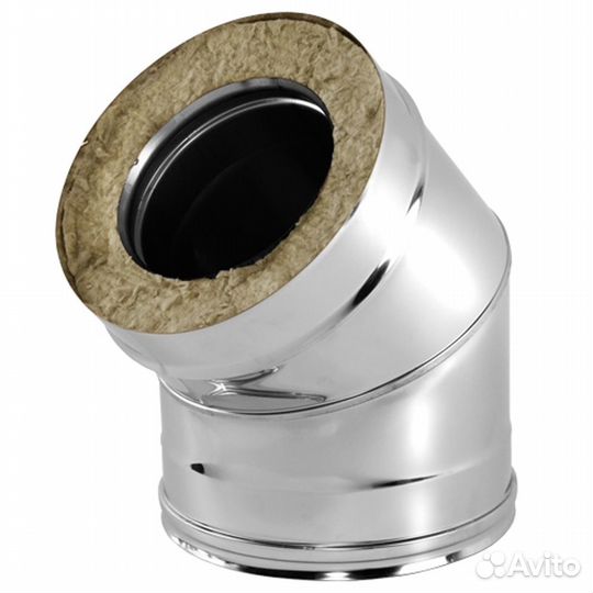 Отвод 45 вулкан d130х230 V50R (321/0,8мм+304/0,5