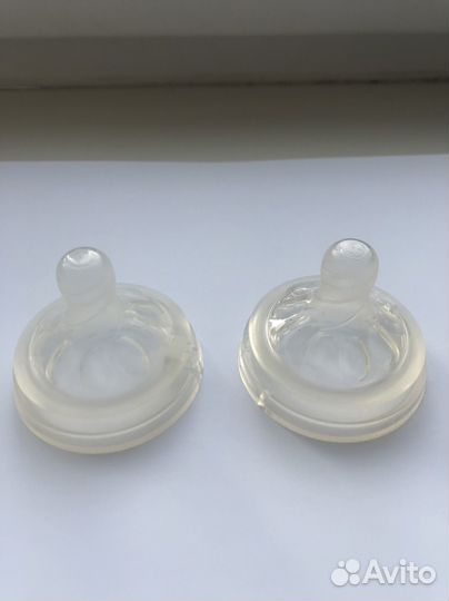 Соска на бутылочку avent медленный поток