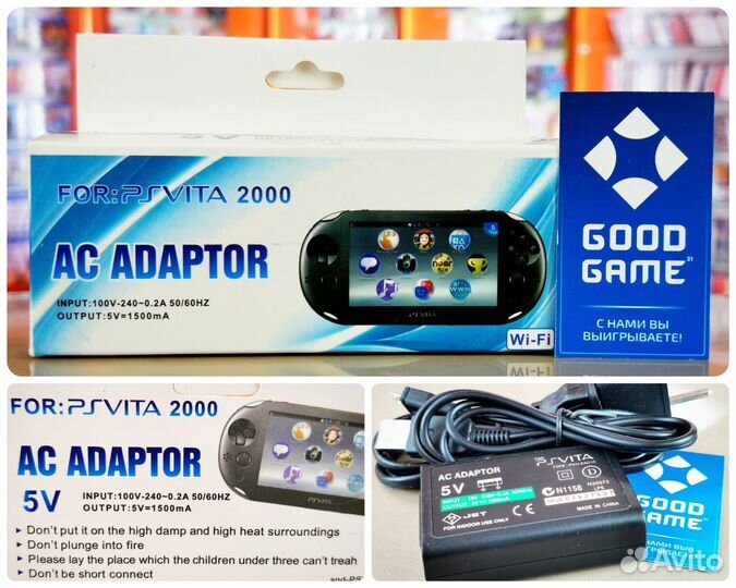 Блок питания PS Vita Slim (2000). Новый