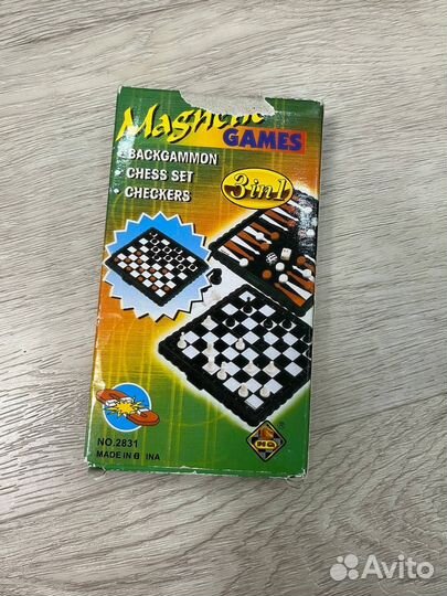 Магнитная настольная игра 3 в 1
