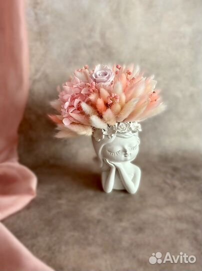 Букет с сухоцветами/ декор