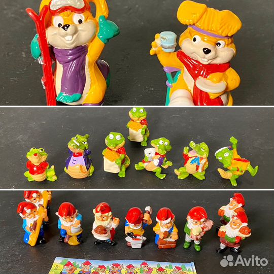 Киндер 90х зайцы, крокодилы, гномы