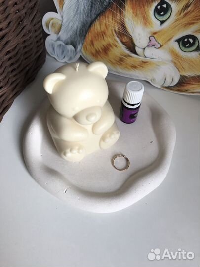 Силиконовая форма поднос для гипса, бетона