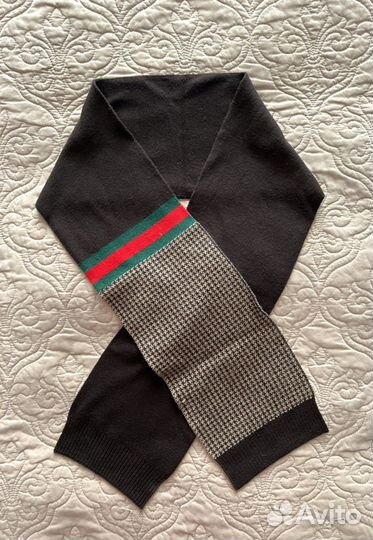 Шапочка+шарф Gucci на ребёнка 0,5 лет/ оригинал