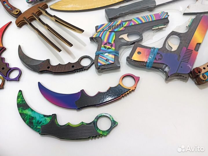 Игрушка сувенир из дерева керамбит нож