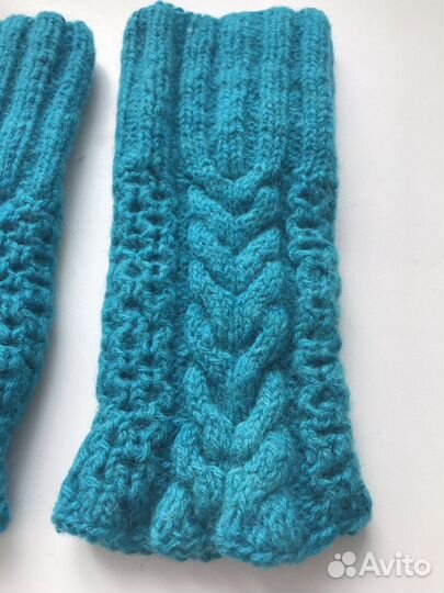 Гетры вязаные, ручная работа, шерсть