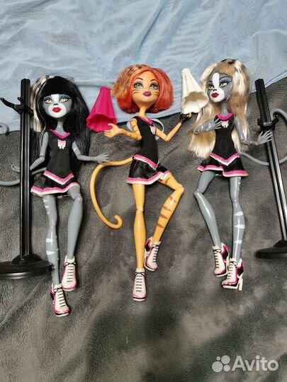 Куклы монстр Хай.Кошки чарлидеры,Тора цирк