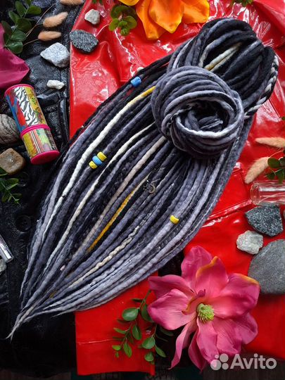 Комплект войлочный де дреды из шерсти 