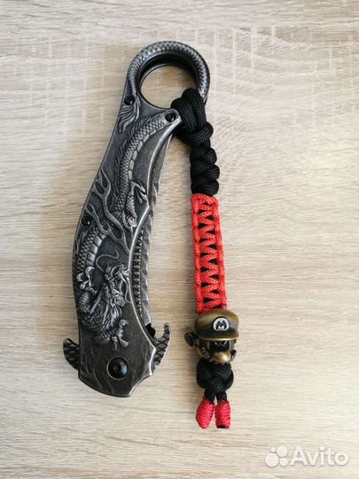 Темляк для ножа с бусиной