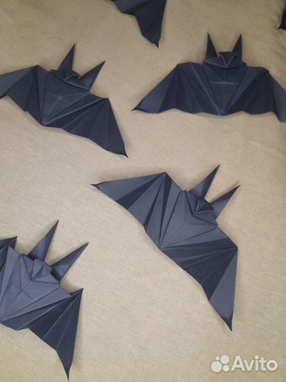 Летучая мышь Batman оригами