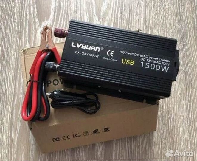 Инвертор преобразователь 12 в 220 В 1500 Вт