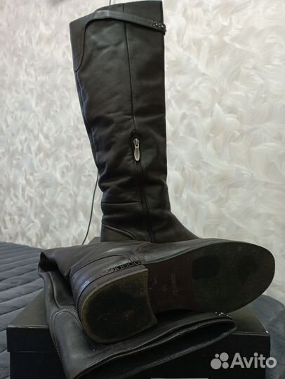 Сапоги осень весна женские 38 натуральная кожа