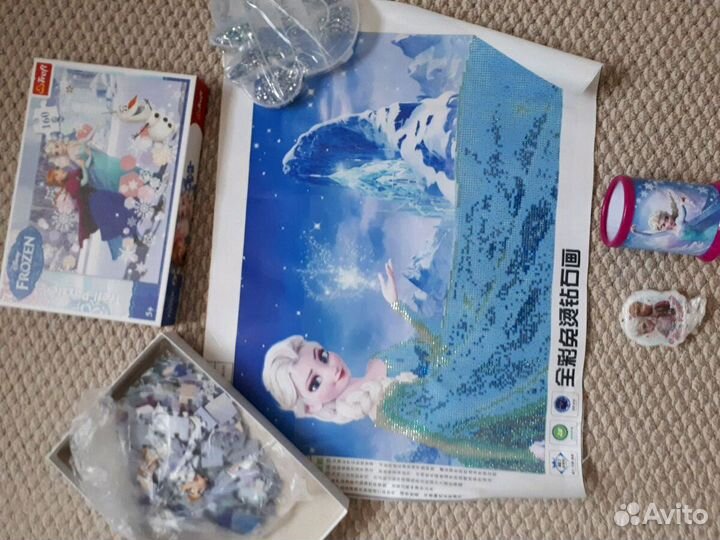 Алмазная вышивка пазлы свеча холодное сердце