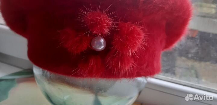 Берет женский зимний ангорка