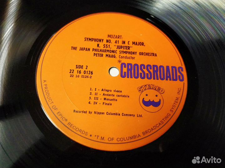 Моцарт симфонии фирменный винил usa Голландия