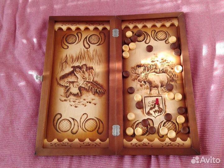 Нарды ручной работы бу