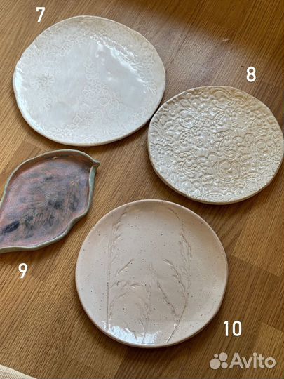 Тарелки керамика ручной работы