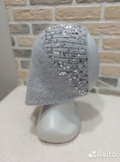 Косынка - трансформер с пайетками митенки