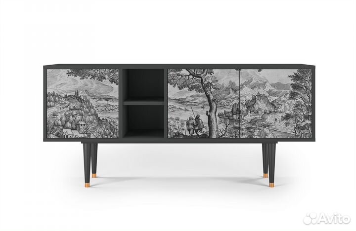 Тв-тумба T5 - Антрацит - Milites Requiescentes