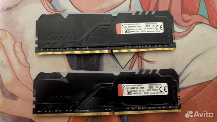 Оперативная память DDR4 8192MBx2 3600MHz