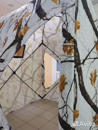 Палатка куб утепленная 1803 для зимней рыбалки