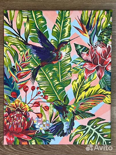 Картина (по номерам) сделанная