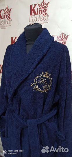 Махровые халаты с любой вышивкой