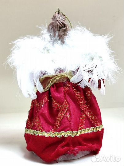 Фигурка ангел, пластик, текстиль Размер: 13см