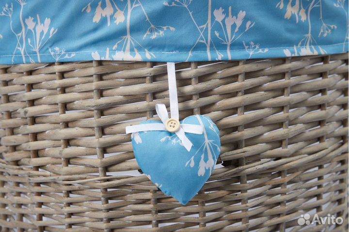 Корзина плетеная для белья большая